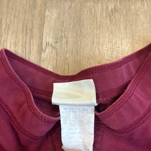 Vintage L.L. Bean Maroon Long Sleeve Tee Classic Comfort Size XL - Picture 5 of 12